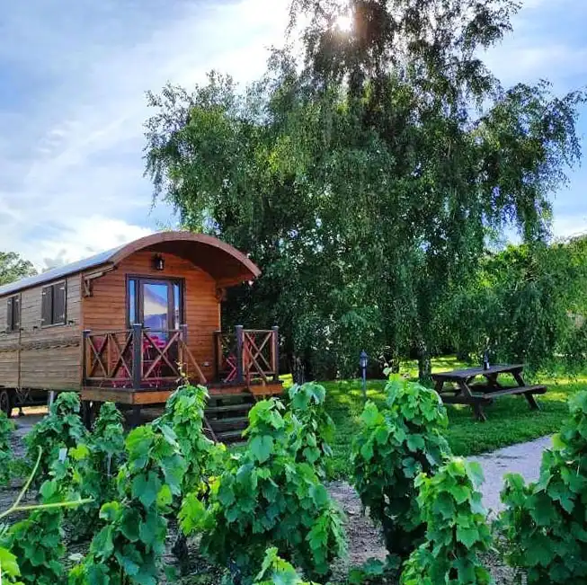 Entrée de la roulotte de Chiroubles